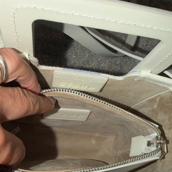 STAUD Mini Shirley Bag Sky Gingham EUC - Picture 9 of 12